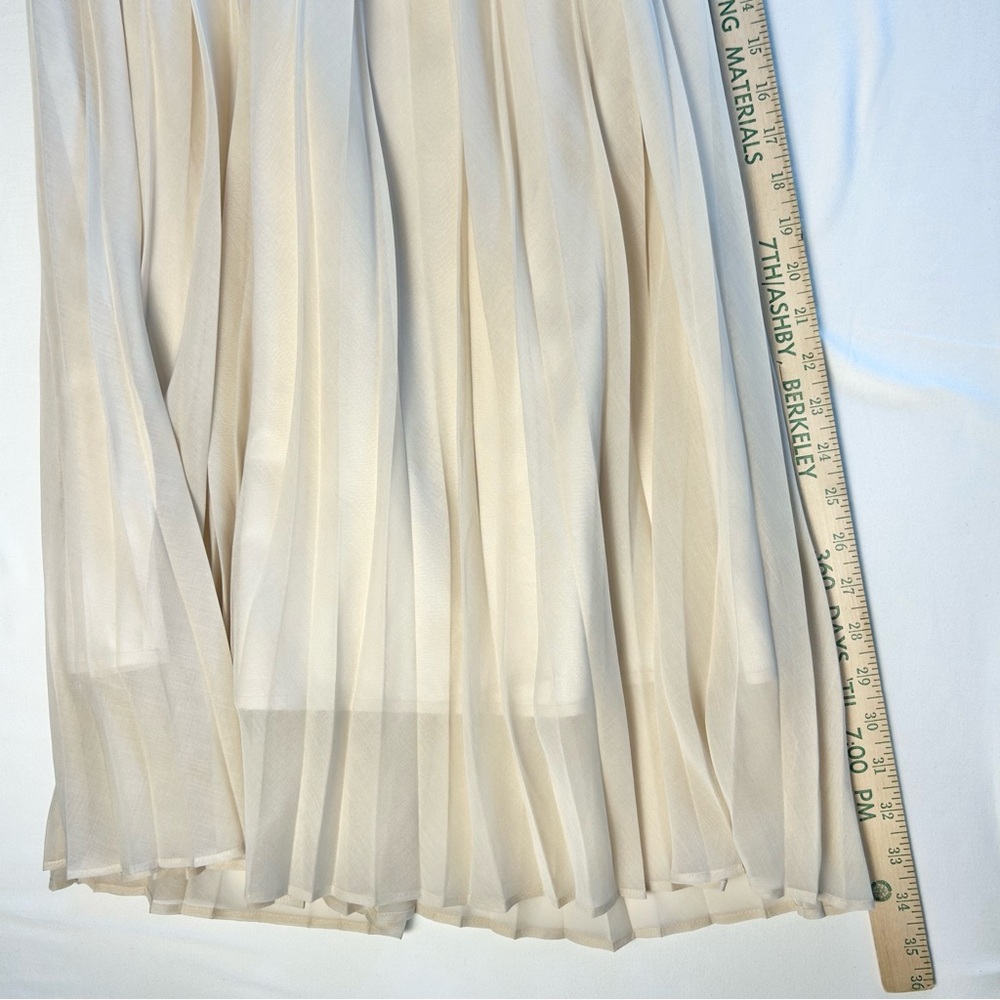 Ballsey TOMORROWLAND Cream Maxi Skirt elegant Japanese style - Picture 9 of 11